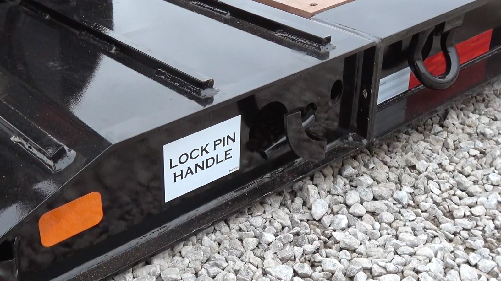 hydraulic gooseneck lock pin handle